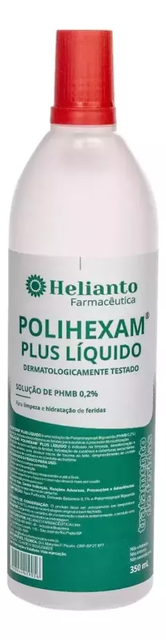 Polihexam Plus Líquido Solução de PHMB 0,2% 350 ML- Heliantro