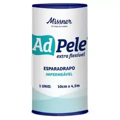 Esparadrapo Impermeável Branco Missner 10cm x 4,5m
