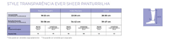 Meia Sigvaris Style transparencia Ever Sheer 20-30 mmHg, 3/4.