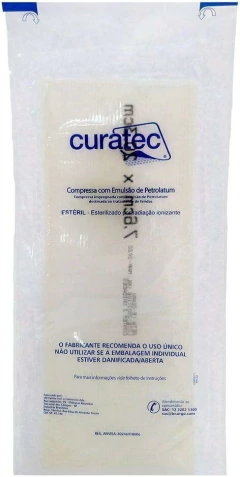 Compressa com Emulsão de Petrolatum 7x6x20x3 - com 3un Curatec