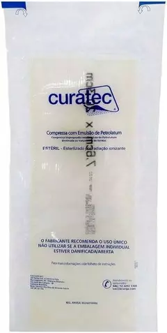 Compressa com Emulsão de Petrolatum 7x6x20x3 - com 1un Curatec