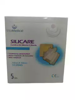 Silicare curativo de silicone com borda 10x10 (unidade) - Vitamedical