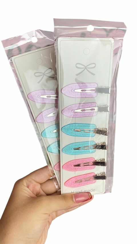 Pinza Hair Clip Maquillaje x 6 unidades