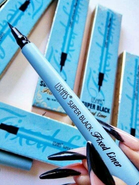 Delineador de Ojos negro super black Ushas