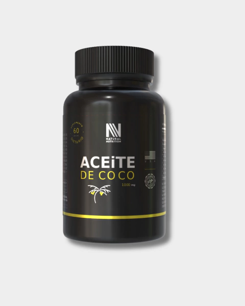 aceite de coco softgel natural nutrition