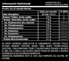 Aceite de coco - 60 Capsulas Blandas en internet