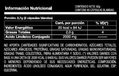 CLA 1000mg - Acido Linoleico Conjugado - 60 Capsulas Blandas en internet