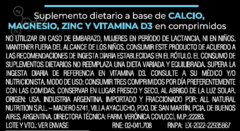 Pack x2 - Calcio+Magnesio+Zinc+Vitamina D3 - 60 Comprimidos en internet