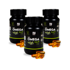 Pack x3 - Omega 3-6-9 - Aceite de Linaza - 60 Capsulas Blandas