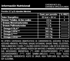 Pack x2 - Omega 3-6-9 - Aceite de Linaza - 60 Capsulas Blandas - comprar online