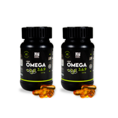 Pack x2 - Omega 3-6-9 - Aceite de Linaza - 60 Capsulas Blandas