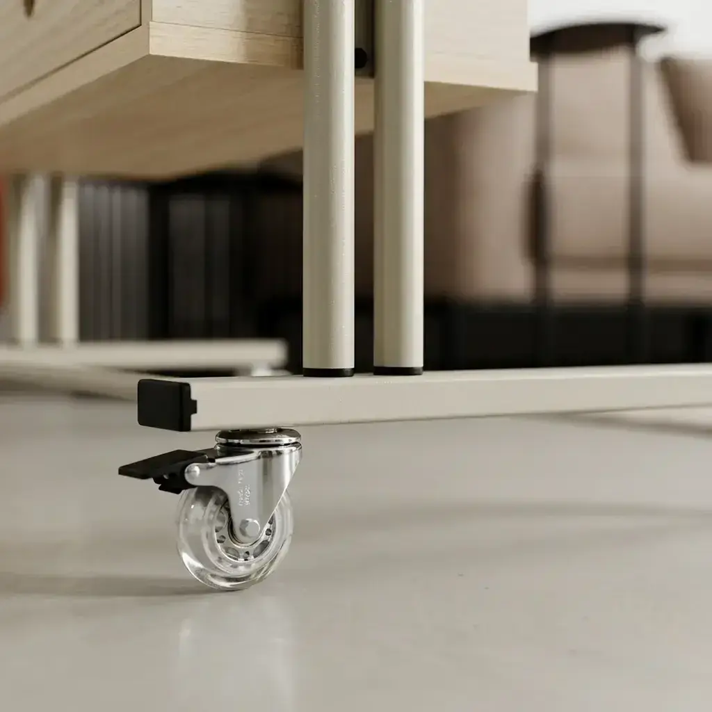 Rueda de goma con freno del rack móvil M10