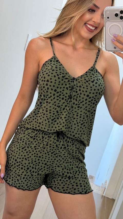 Pijama Rafaella - Verde bicolor