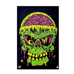 Serigrafia Daniel Ete "Caveira Verde"