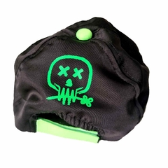 Bone Nylon 5 Panel Meu Funeral Preto e Verde por Daniel Ete - comprar online