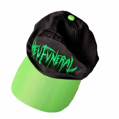 Bone Nylon 5 Panel Meu Funeral Preto e Verde por Daniel Ete