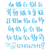ST2-007 / STENCIL 42x34cm - ALFABETO YESSE - comprar online