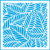 STXX-001 / STENCIL - ESTAMPA FOLHAS PALMEIRA,20X20C - comprar online