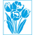 STM-300 / STENCIL - TULIPAS 17X21CM - comprar online