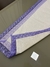 CAMINHO DE MESA TECIDO ALGODÃO COM LINHO, RENDA DE ORGANZA LILÁS 1,5 m - comprar online