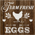 STA-142 / STENCIL FARM FRESH EGGS 14X14 CM - comprar online