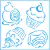 ST-X-059 / STENCIL - CUPCAKES,10X10CM na internet