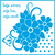STA-133 / STENCIL CANTONEIRA DE FLORES 14X14 CM