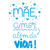 STM-738 / STENCIL - MÃE, AMOR ALEM DA VIDA 17X21CM