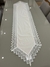 CAMINHO DE MESA TECIDO ALGODÃO COM LINHO, RENDA GUIPIR WHITE 1,5 m - Sonhos De Arte