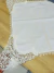 TOALHA DE CHÁ LUXO COM PONTAS 80 X 80 CM