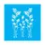 STD444A - STENCIL FEIXO DE FOLHAS 2 30X30 - comprar online
