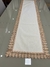 CAMINHO DE MESA TECIDO ALGODÃO COM LINHO, RENDA GUIPIR CARAMELO 1,5 m na internet