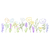 STGE-022 / STENCIL FLORES E FOLHAS 14X42 CM