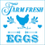 STA-142 / STENCIL FARM FRESH EGGS 14X14 CM