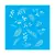 ST9808A - STENCIL FOLHAS VARIADAS 30X30