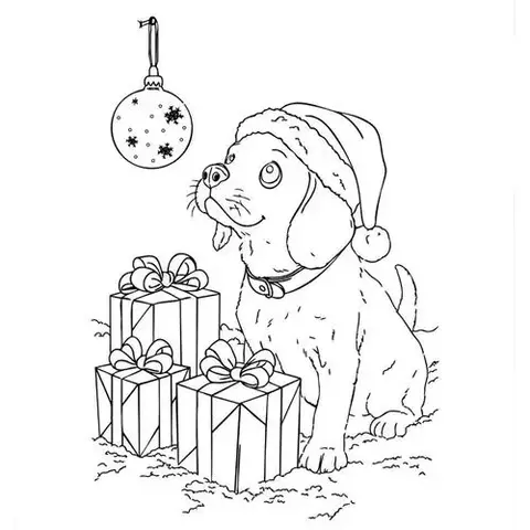 PANO DE NATAL RISCADO DOG NATAL