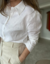 Camisa Clara em Linho com Punho Largo