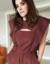 Blusa Feminina Alfaiataria Cupro