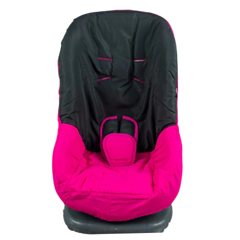 Capa Para Cadeirinha De Auto Cosco - Chumbo com Pink