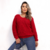 BLUSA AMPLA DE TRICOT MANGA LONGA REVANCHE BORDO