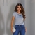 BLUSA BABY LOOK BASICA REVANCHE SYLFAENOL CINZA na internet