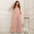 JARDINEIRA WIDE LEG COM BOLSO REVANCHE ROSE