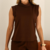 CONJUNTO ALFAIATARIA BLUSA E CALÇA COM PREGAS ANTONELLA MARROM CAFÉ - comprar online