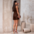 CONJUNTO ALFAIATARIA COLETE E SHORTS COM ELASTICO ANNE MARROM CAFÉ - Marcy Modas