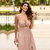 VESTIDO MIDI FLORAL REVANCHE BEGE na internet