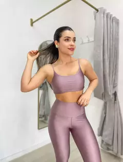 Conj. de Legging Modeladora e Top de Alça Regulável - Satin - comprar online