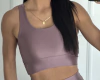 Conj. de Legging Modeladora e Top Cropped Rose Satin - comprar online