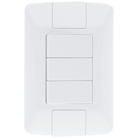 Conjunto 3 Interruptores Simples Aria 6A/250V - Tramontina
