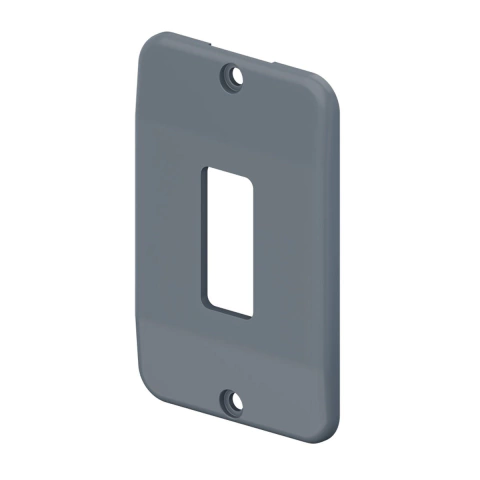 Tampa Pvc Normal - 1 Tecla 1/2" 3/4" - Cinza - Masster Plásticos