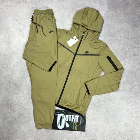 KIT NIKE TECH FLEECE THERMO DRY VERDE MUSGO - comprar online